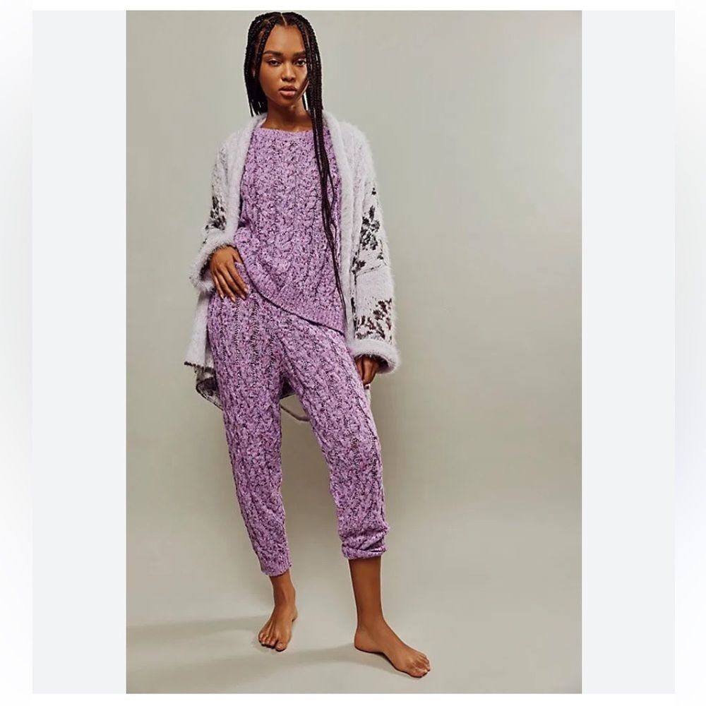 Free People Knit Under The Mistletoe Joggers Size S